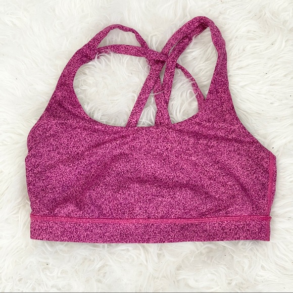 lululemon athletica Tops - Lululemon Energy Bra Pink Speckled Sz 6